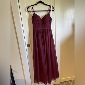 AZAZIE bridesmaid dress in sangria